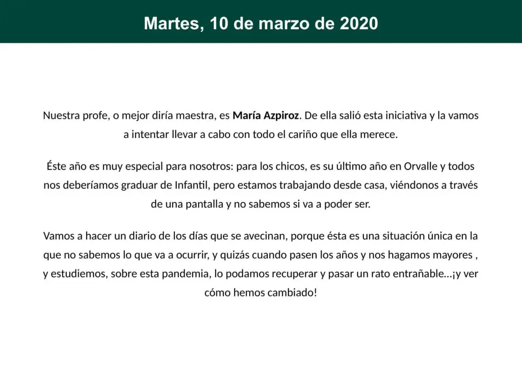 ''Diario de confinamiento'', así vivimos un momento histórico